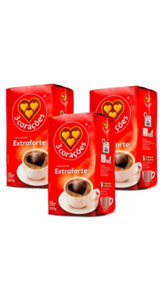 Combo 3 Café Três Corações Extraforte 500g